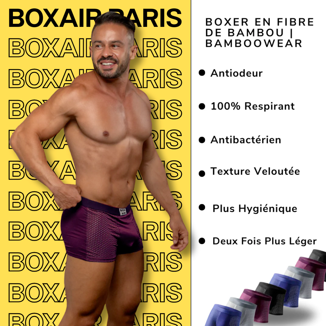 Boxer en fibre de bambou | Ultra Respirant et Résistant